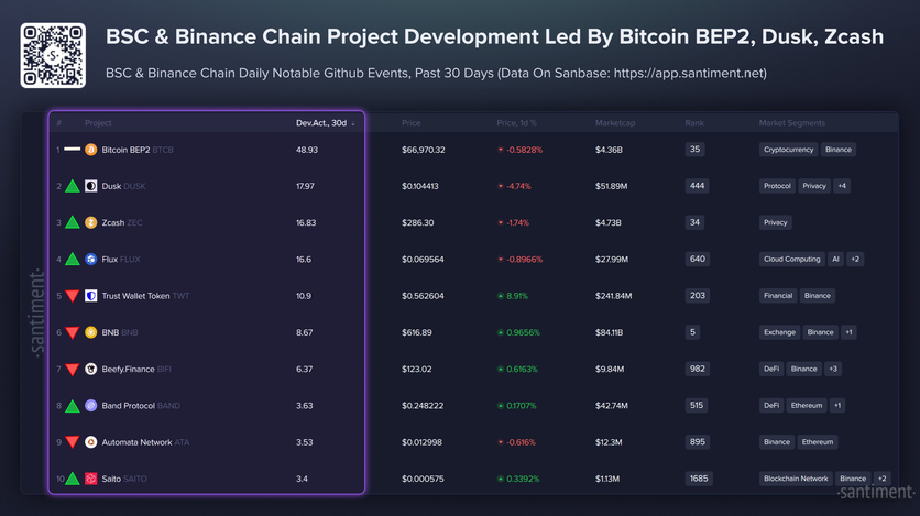 Лучшие проекты BSC и Binance Chain по уровню развития