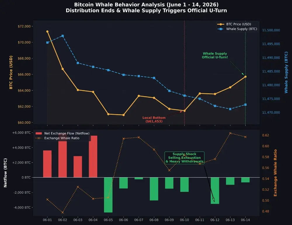 Передача BTC из слабых рук в сильные завершена